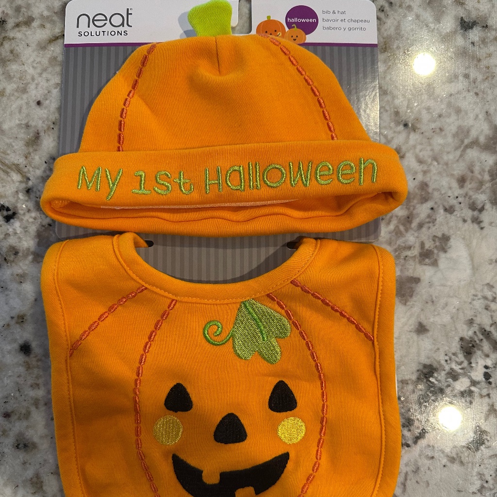 Brand NewNever Opened Neat Solutions My 1st Halloween Bib And Hat